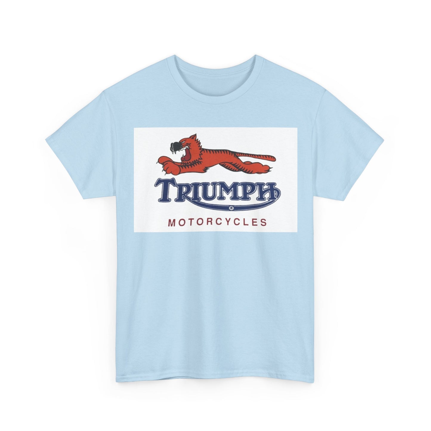 Triumph T-shirt vintage motorcycles nostalgia Tiger Unisex Heavy Cotton Tee