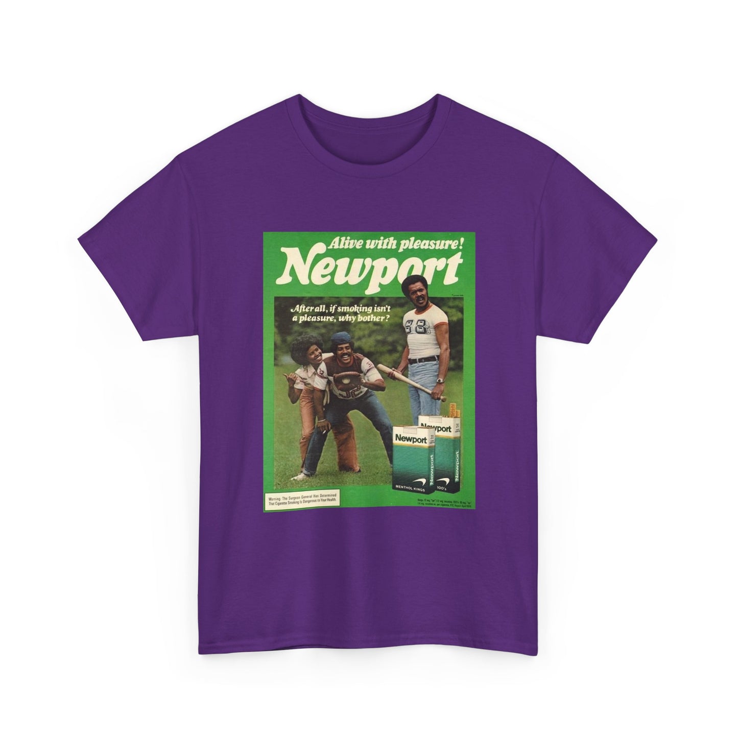 Newport T-shirt vintage cigarette menthol graphic Unisex Heavy Cotton Tee