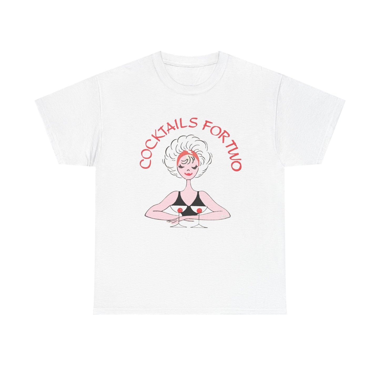 Cocktails For Two Graphic T Shirt NEW ADULT