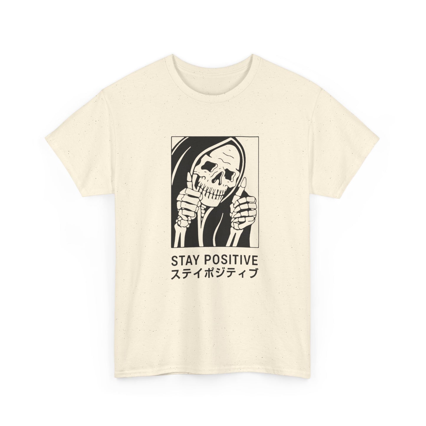 Stay Positive Graphic T-Shirt Comfy Cotton Tee Brand NEW