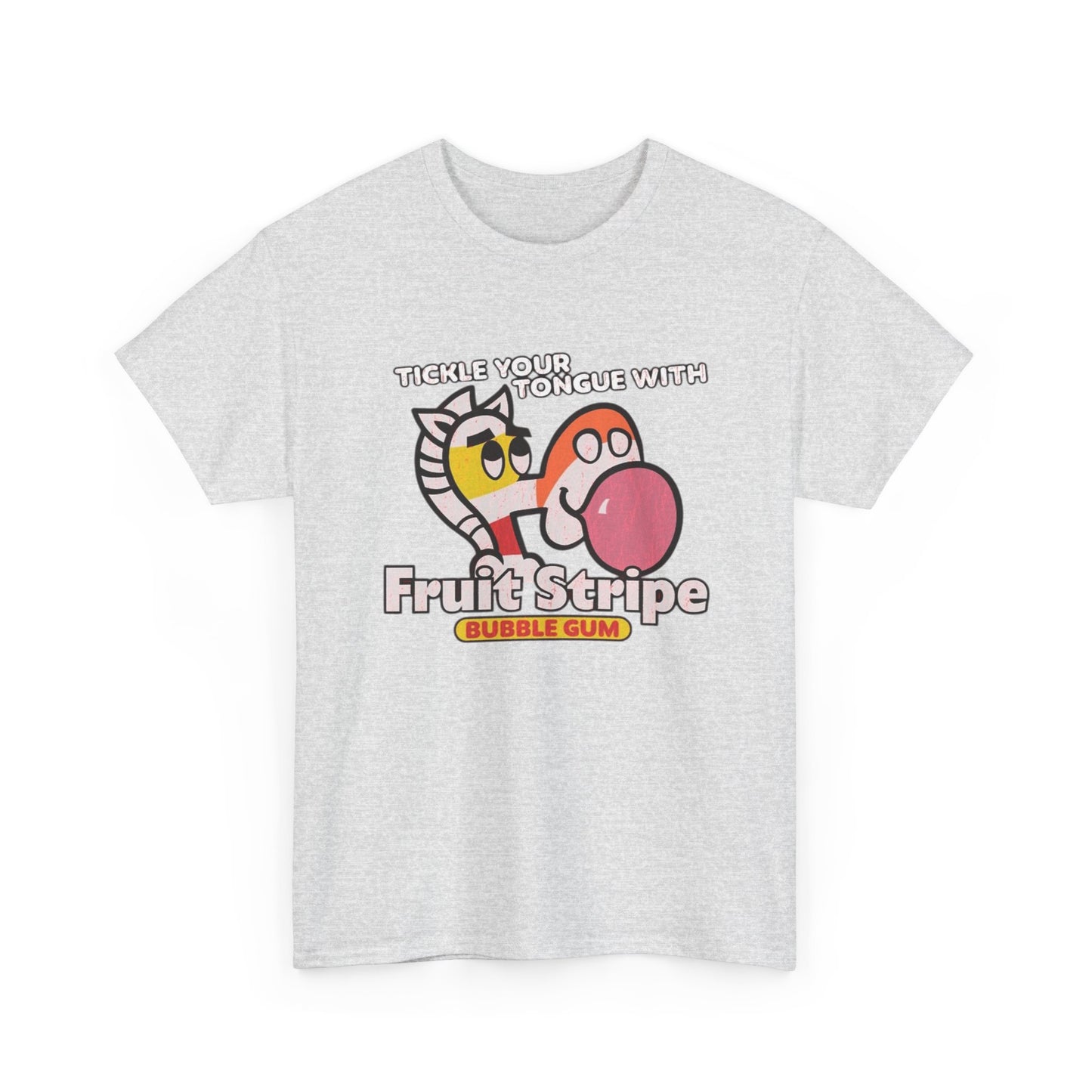 Fruit Stripe Graphic T Shirt Vintage 90s Nostalgia Unisex Heavy Cotton Tee