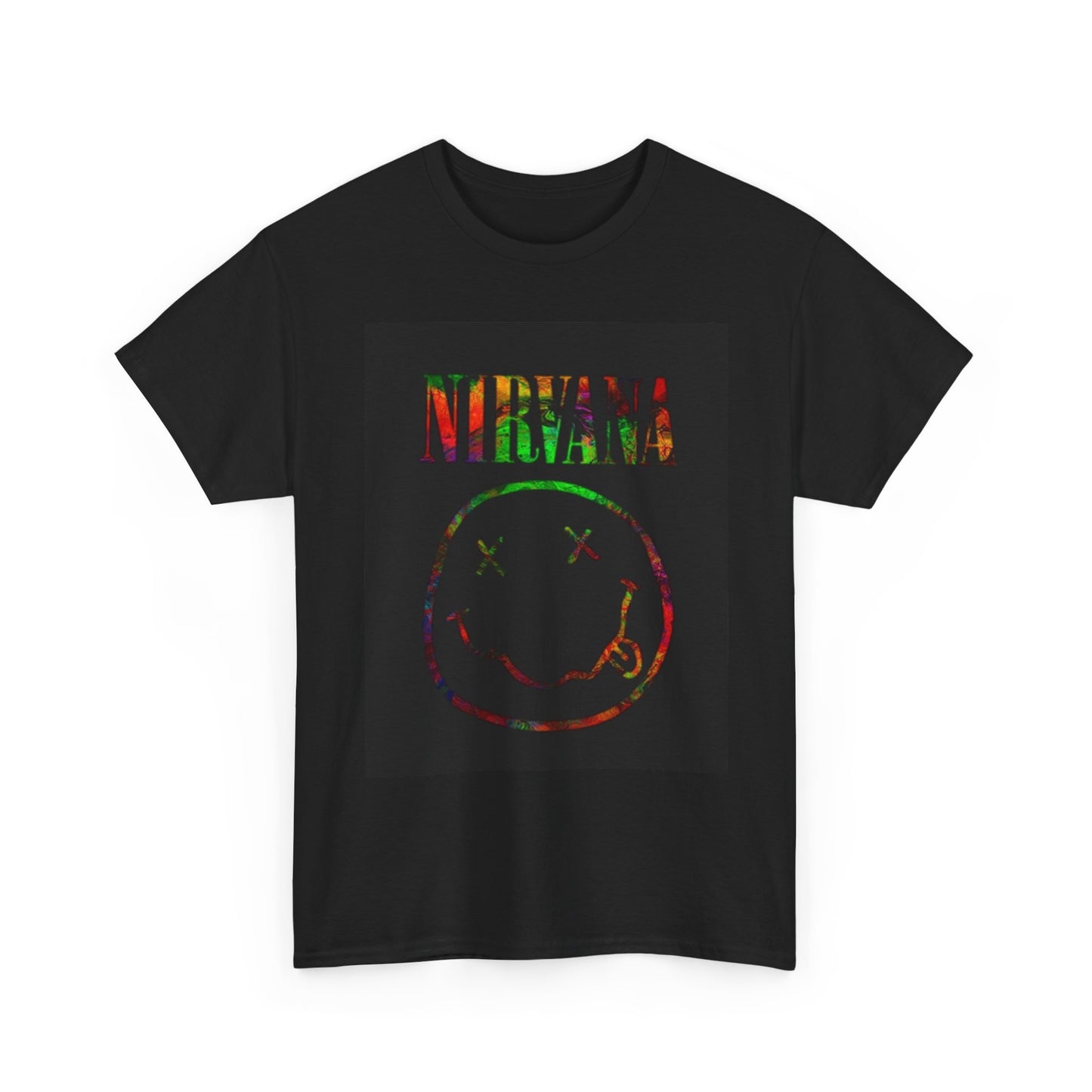 Nirvana shirt vintage tee retro graphic grunge rock band Unisex Heavy Cotton Tee