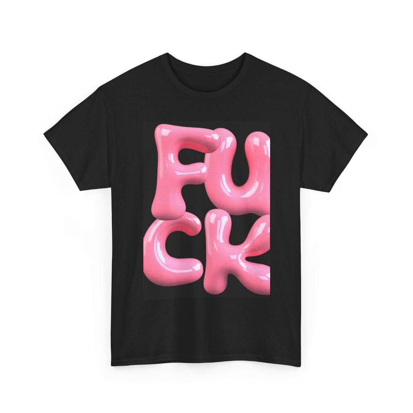 FU Funny Balloon Neon Shirt Graphic Miami Unisex Heavy Cotton Tee