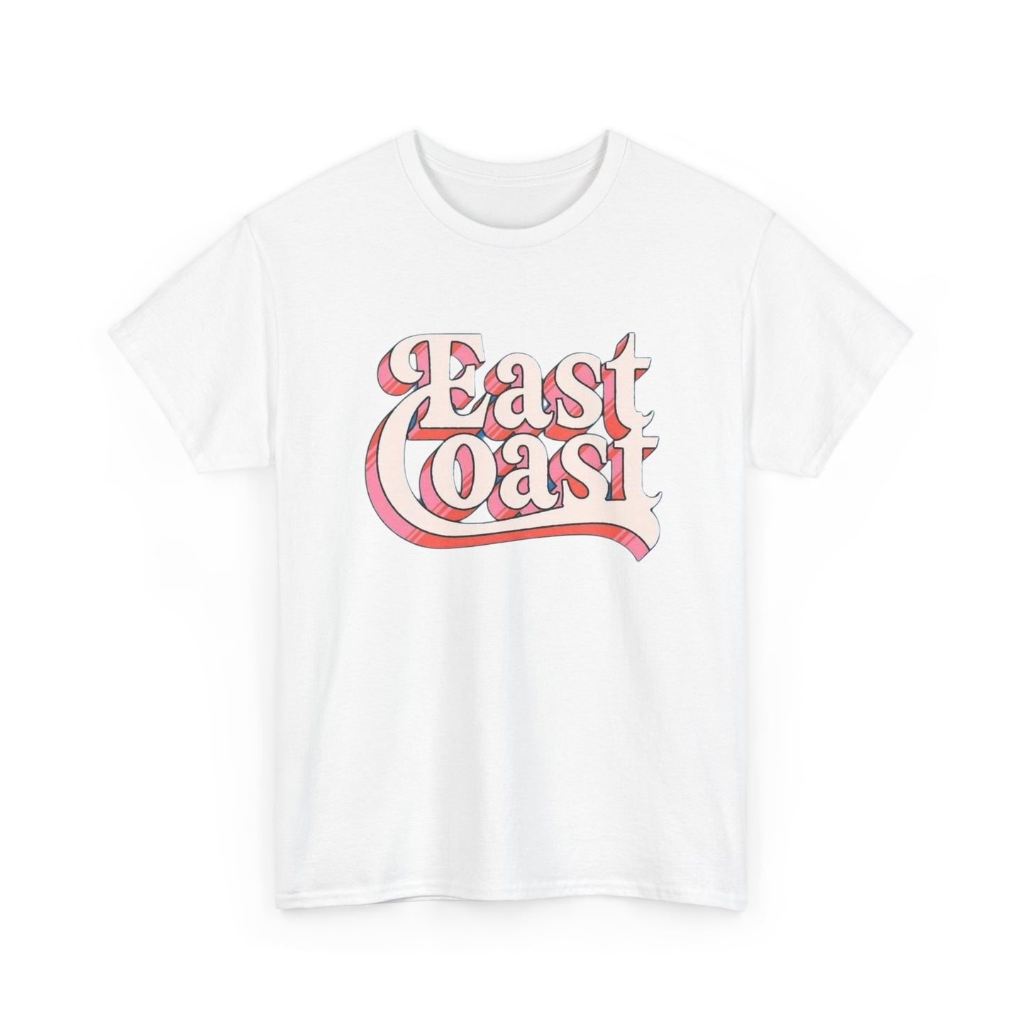 East Coast Graphic T-Shirt Unisex Heavy Cotton Tee Gift NEW