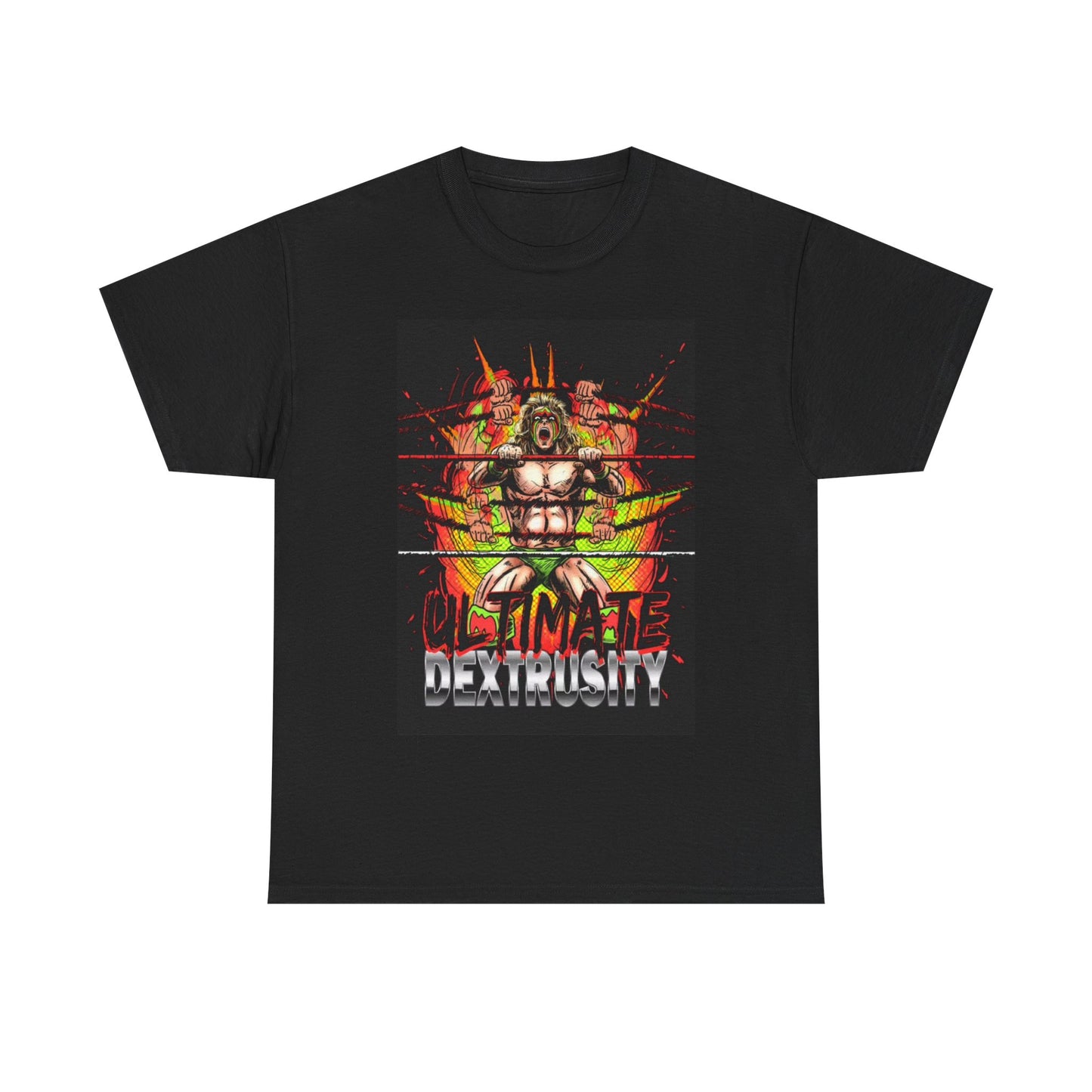 Ultimate Warrior Tshirt Vintage Wrestling WWE UFC Retro Unisex Heavy Cotton Tee