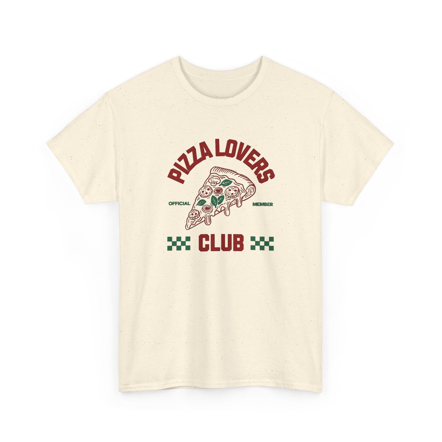 Pizza Lovers Club Graphic T Shirt NEW Vintage Unisex Heavy Cotton Tee
