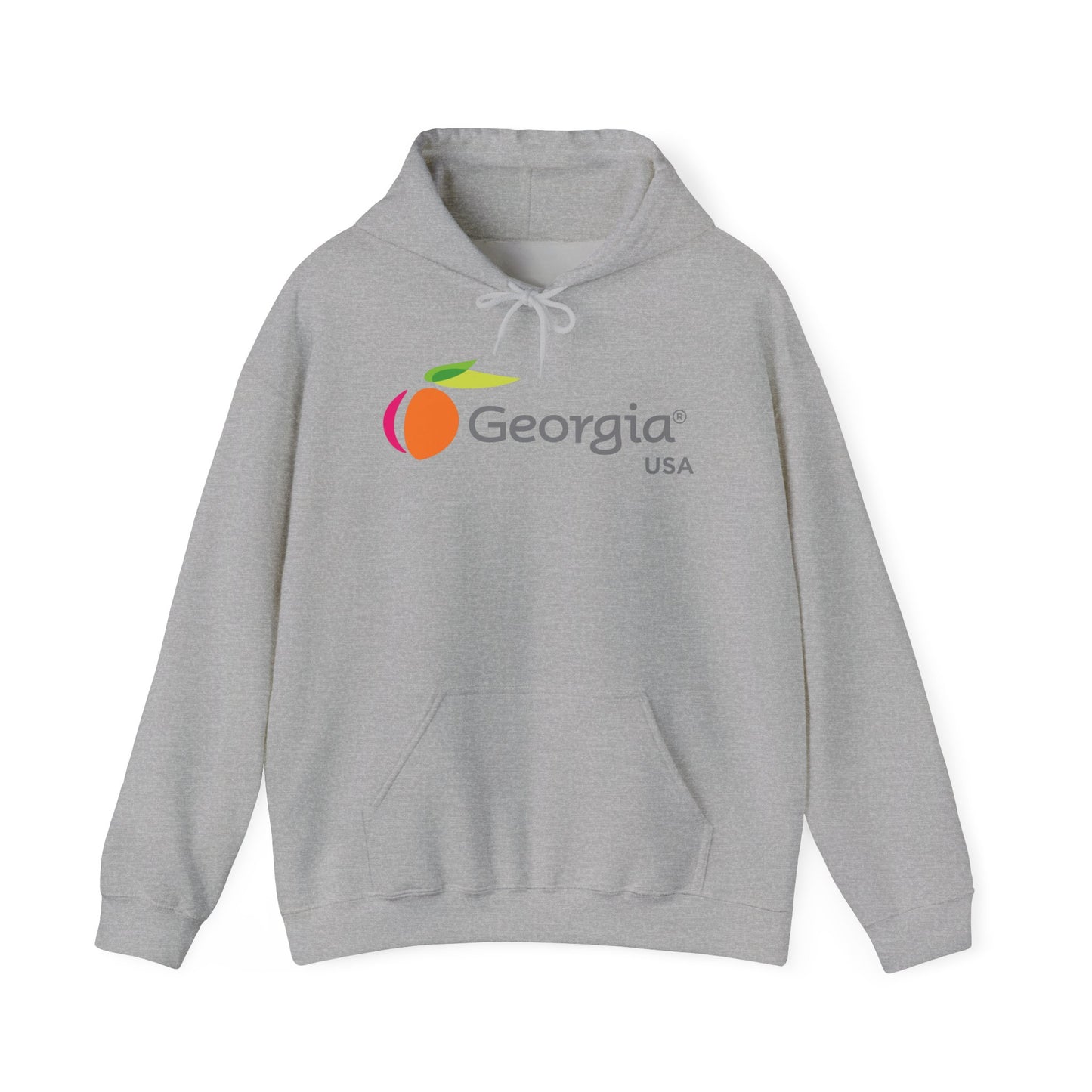 Georgia State Peach Logo BRAND NEW Unisex Heavy Blend™ Hooded Sweatshirt
