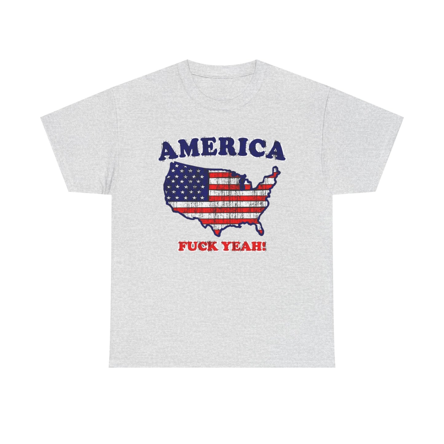 America Hell Yeah Funny Graphic T Shirt Unisex Heavy Cotton Tee