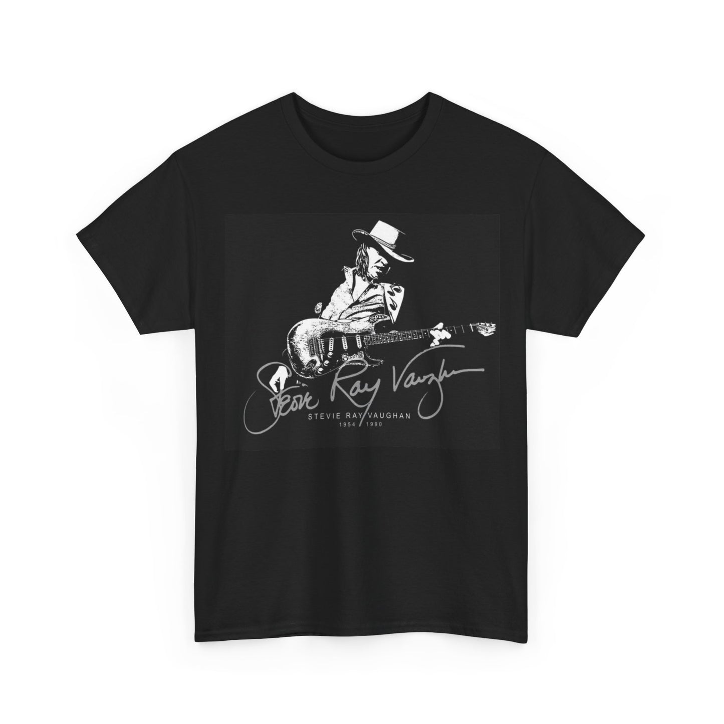 Stevie ray vaughn T-shirt Vintage retro rock album Unisex Heavy Cotton Tee