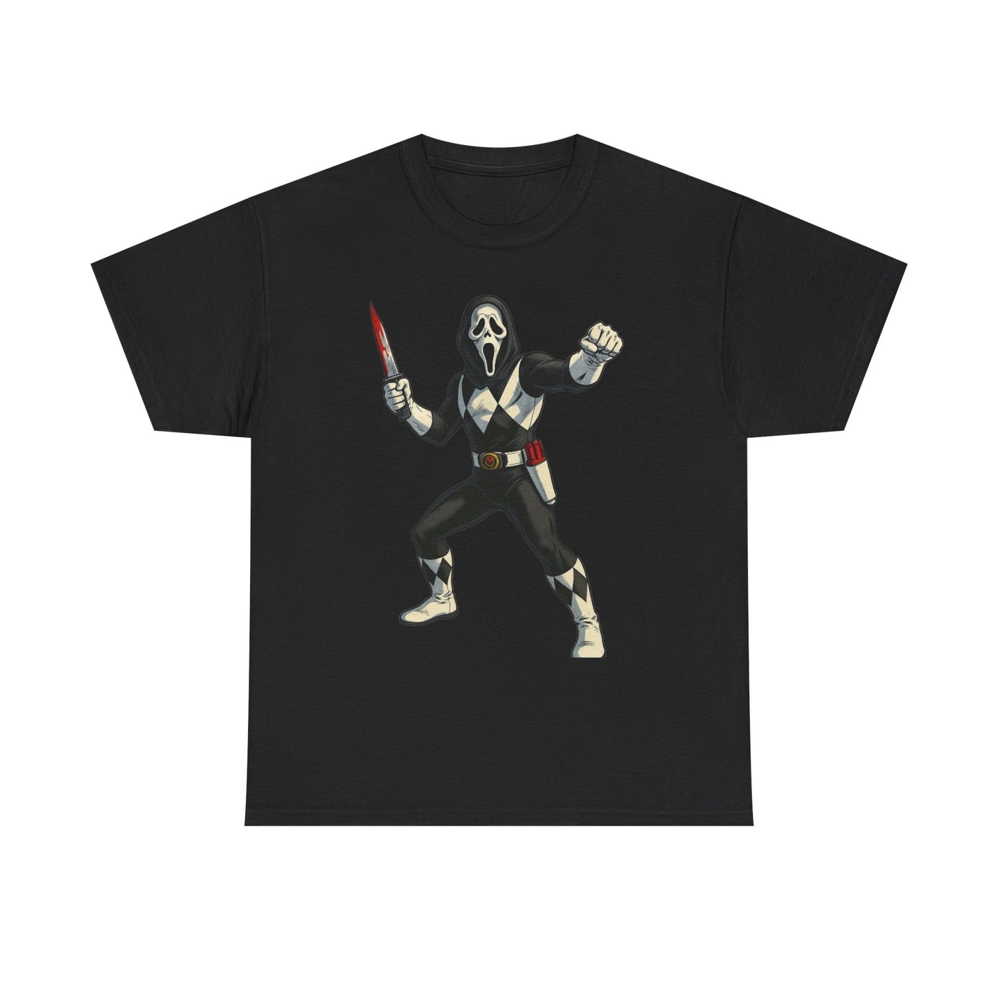Power Rangers Funny Scream Graphic T Shirt NEW Unisex Heavy Cotton Tee