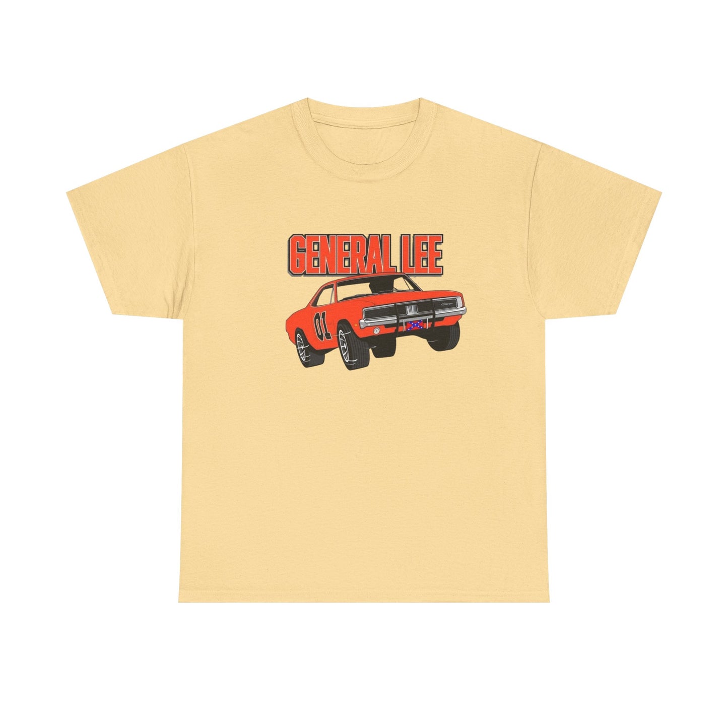 General Lee Charger Vintage Graphic T Shirt NEW ADULT