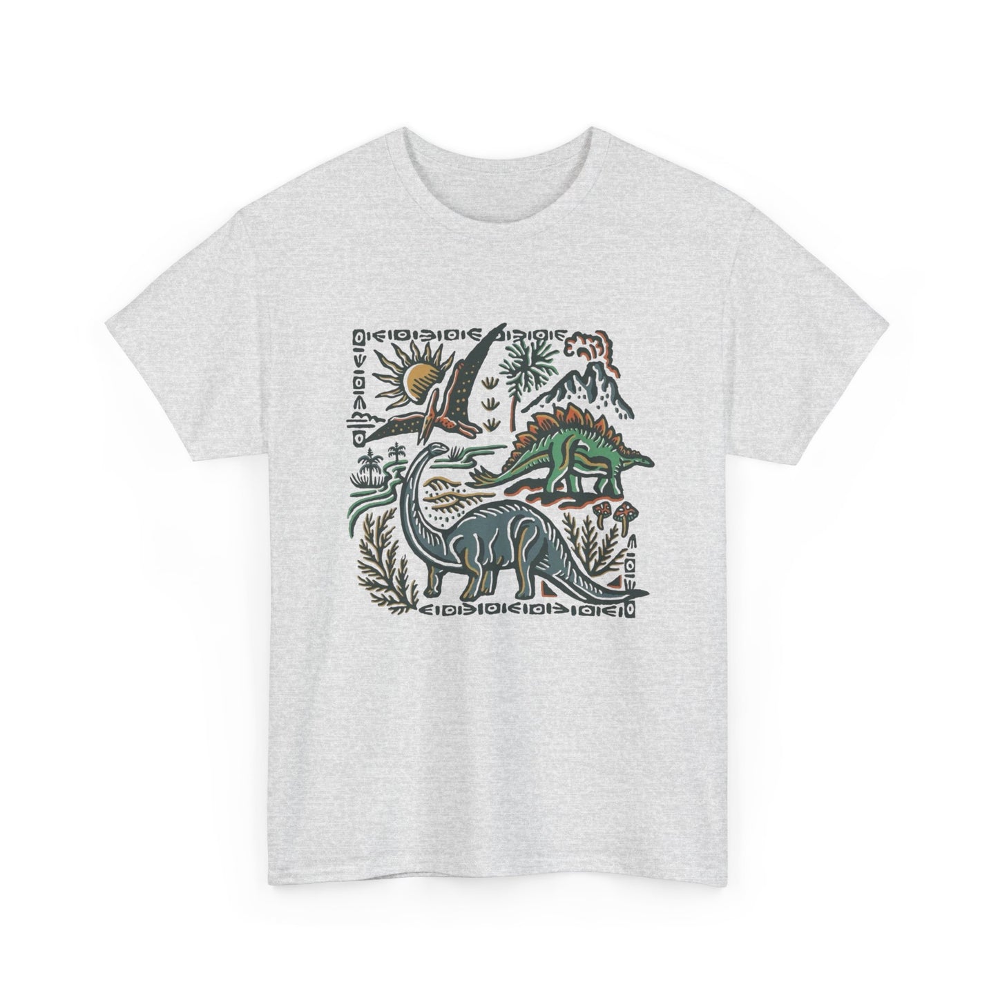 Retro Dinosaur Graphic T Shirt NEW ADULT Heavy Cotton Tee