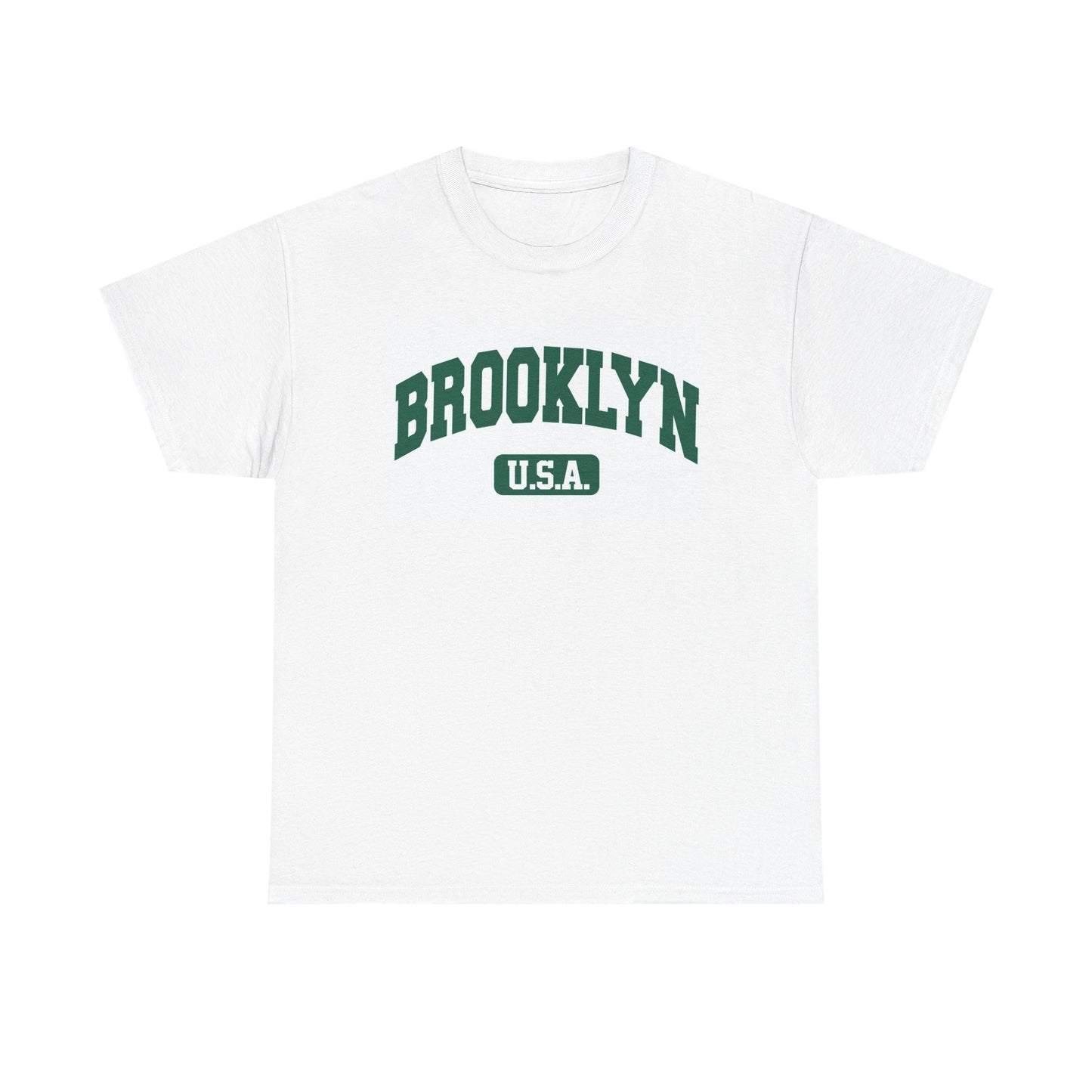 Brooklyn USA New York Graphic T Shirt Vintage Retro Apparel Heavy Cotton Tee