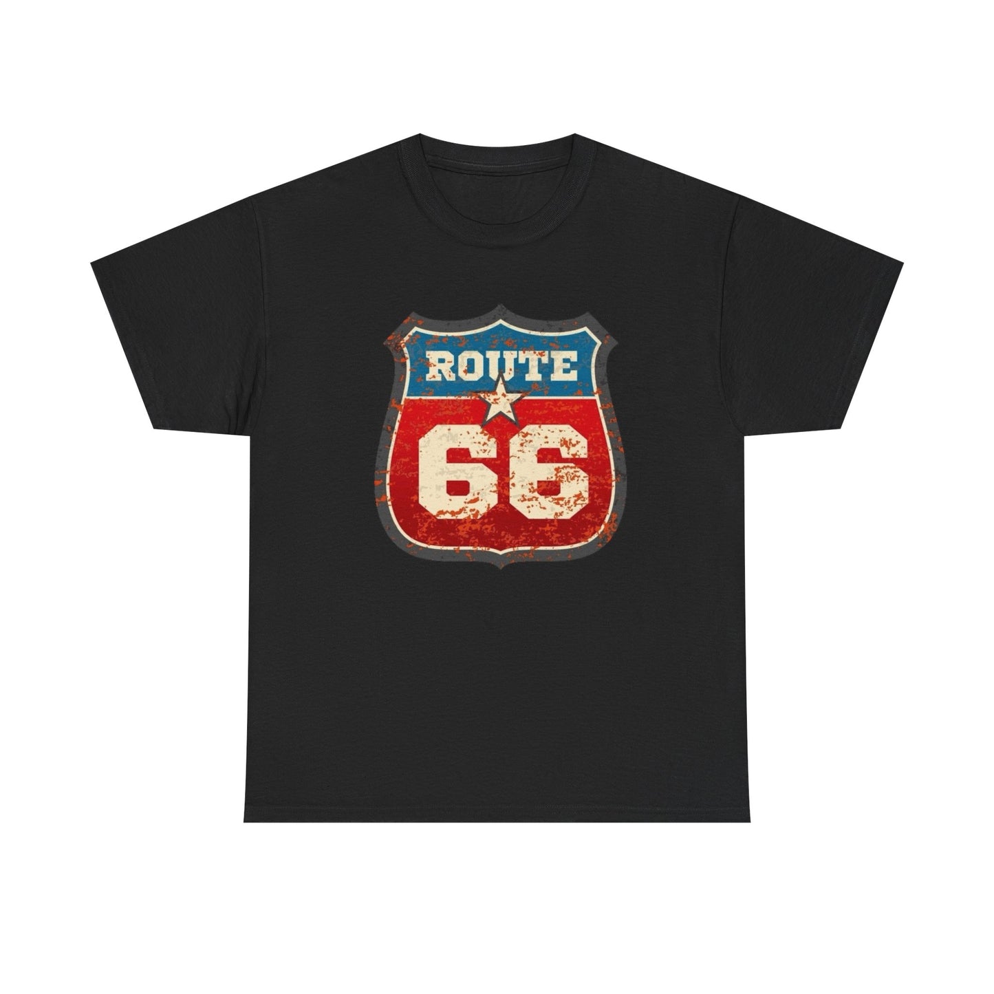 Route 66 Muscle Car Tour Graphic T-Shirt Cotton Tee New Gift Vintage