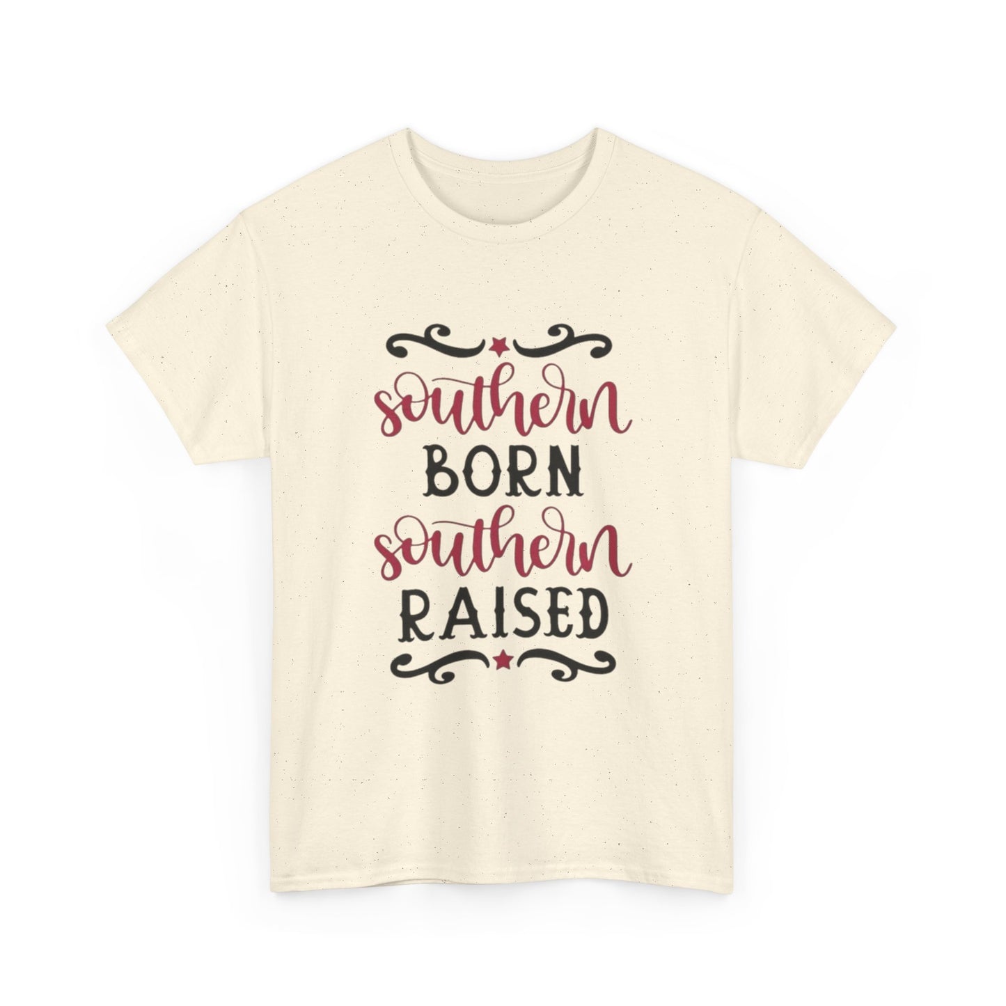 Southern Born Southern Raised Graphic T Shirt Unisex Heavy Cotton Tee Gift