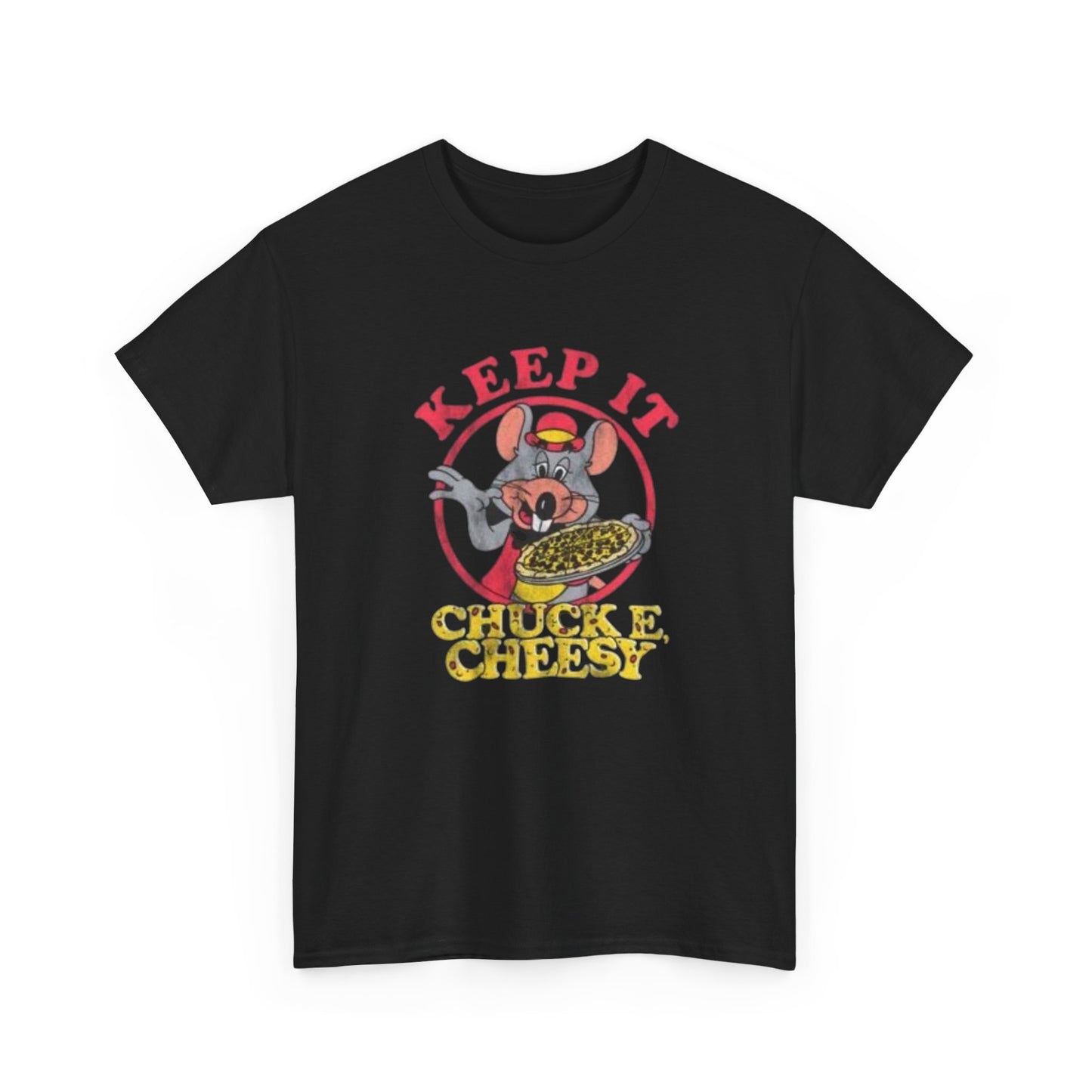 Chuck E Cheese Vintage Graphic T Shirt S-5XL NEW Unisex Heavy Cotton Tee