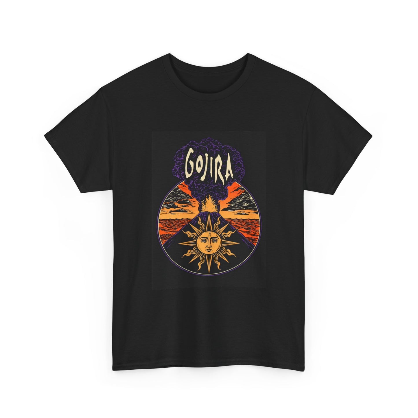 Gojira Tshirt Rock Band Vintage Merch Sun Unisex Heavy Cotton Tee