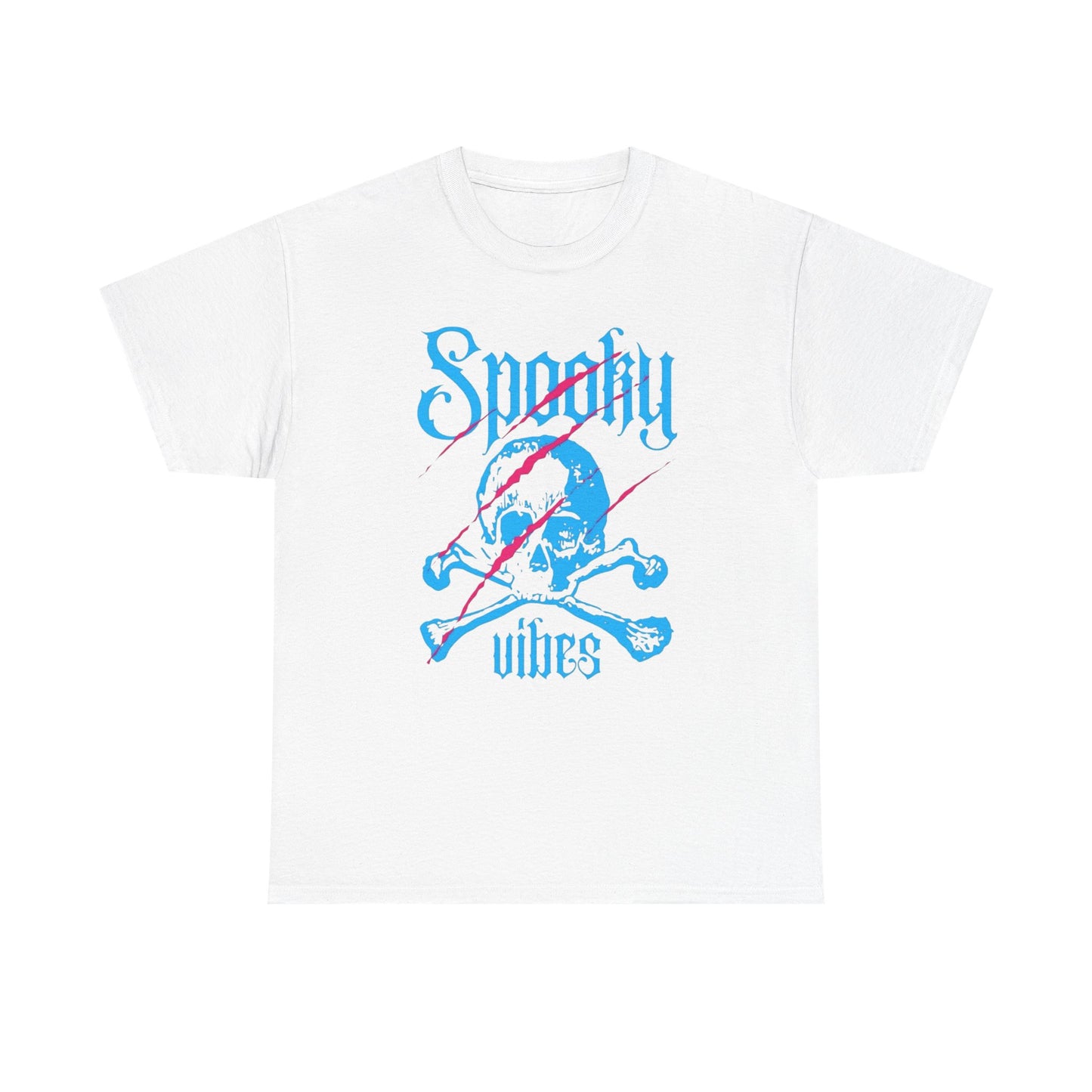 Spooky Vibes Graphic T Shirt NEW Unisex Heavy Cotton Tee