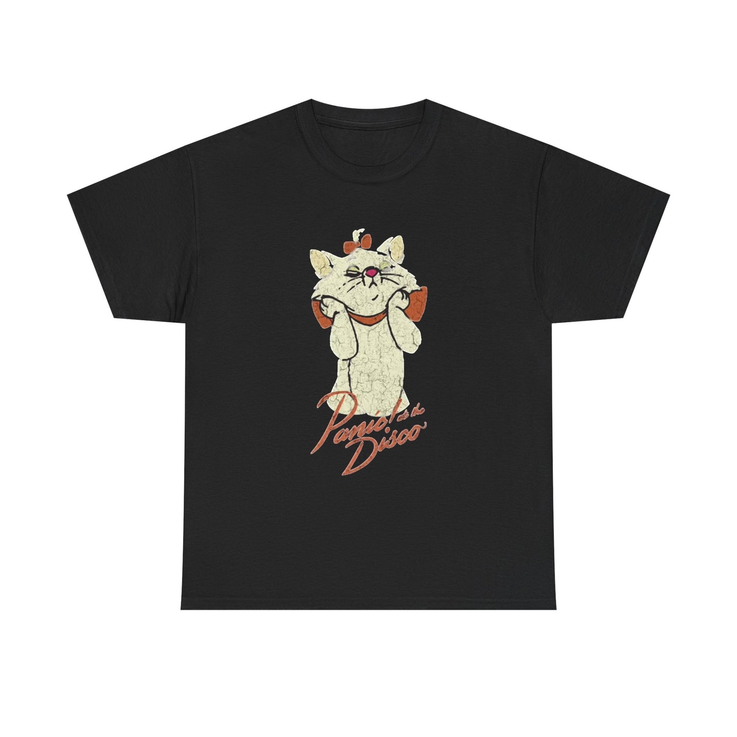 T-shirt vintage cat kitten graphic art punk Heavy Cotton Tee