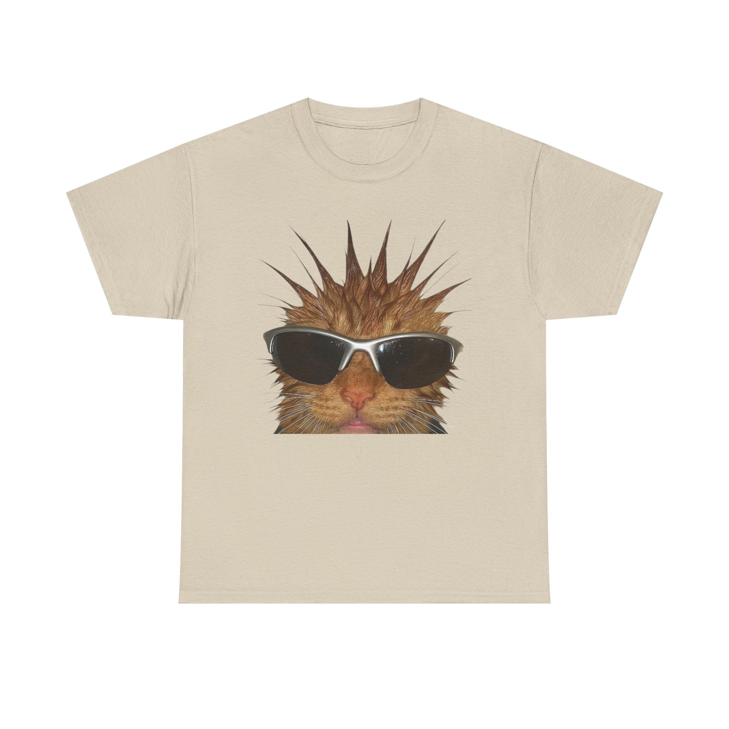 Funny Cat Graphic T Shirt Unisex Heavy Cotton Tee