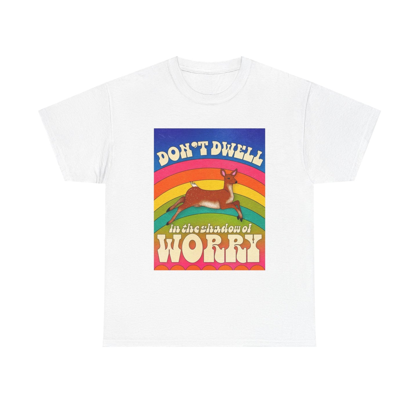 Don't Dwell In The Shadow Of Worry Graphic T Shirt Unisex Heavy Cotton Tee Gift