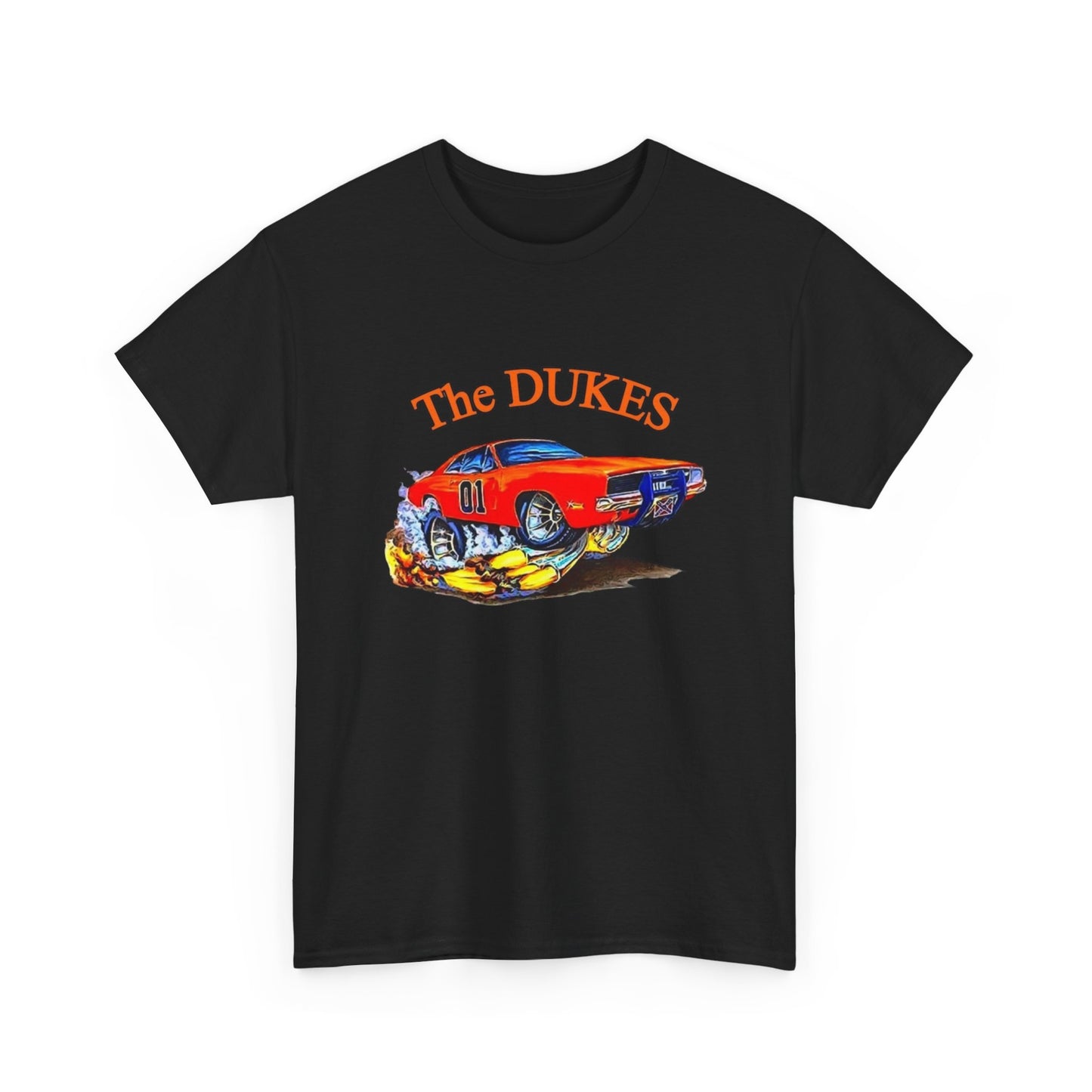 The Dukes Charger Hazzard County Vintage Graphic T Shirt Unisex Heavy Cotton Tee