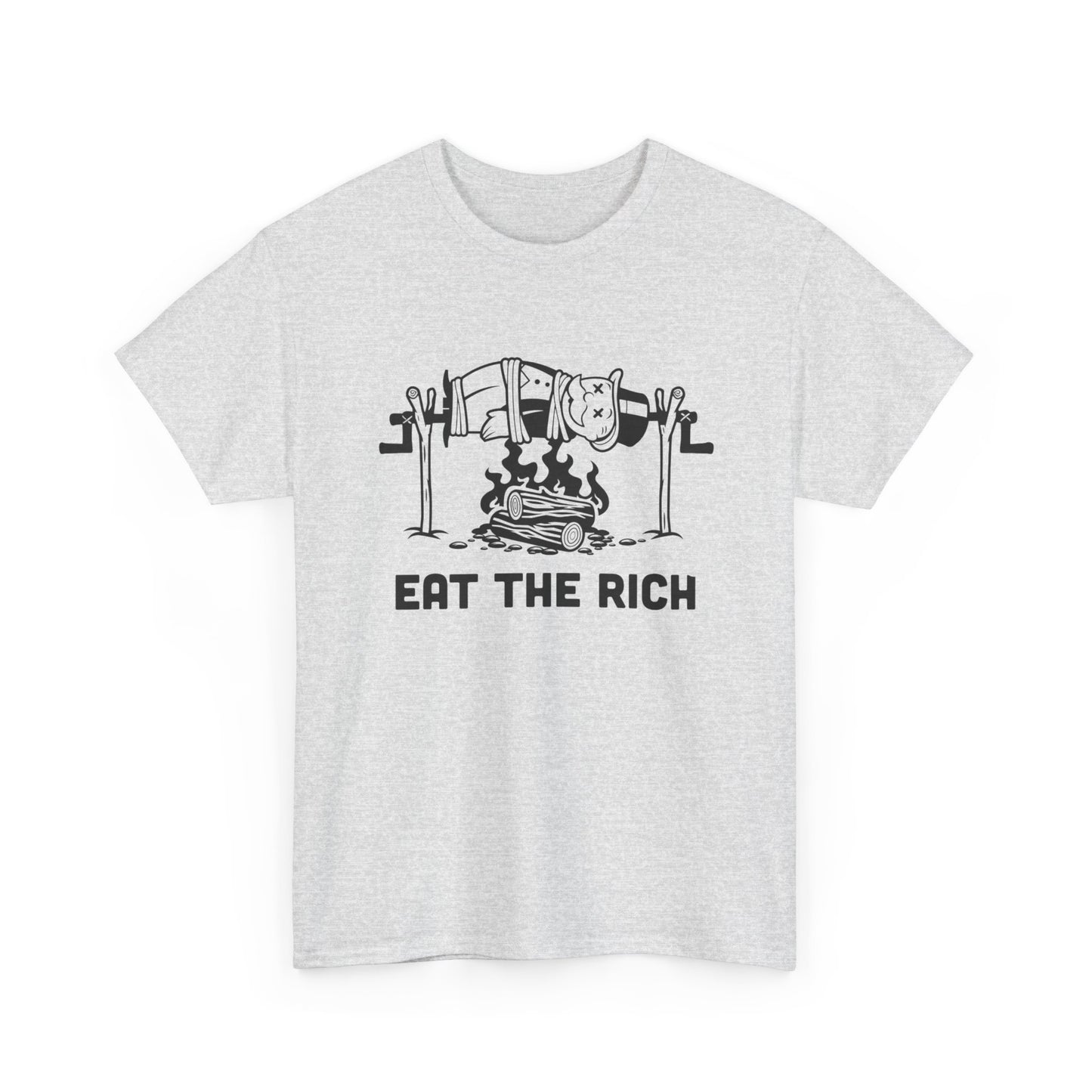 Eat The Rich Graphic T Shirt Unisex Heavy Cotton Tee