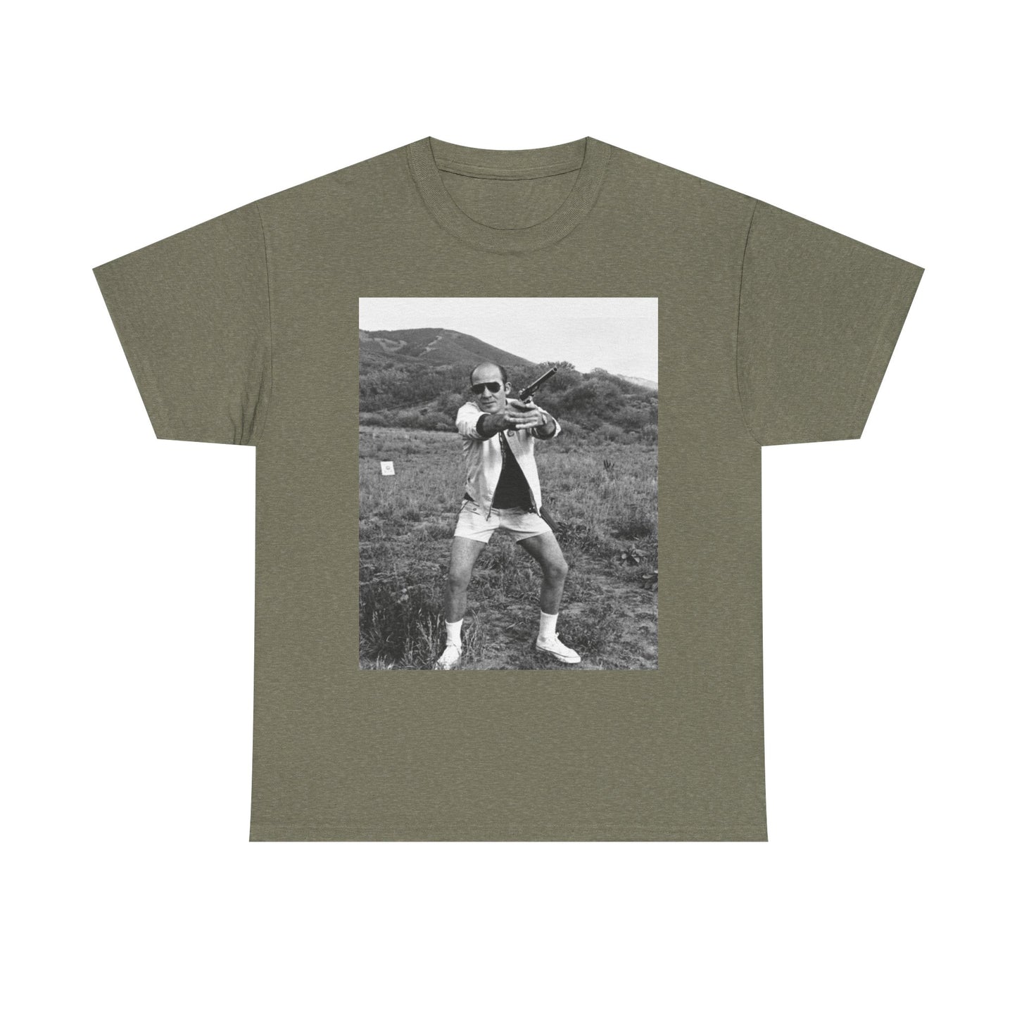 Hunter S Thompson Graphic T Shirt Vintage Photo Unisex Heavy Cotton Tee