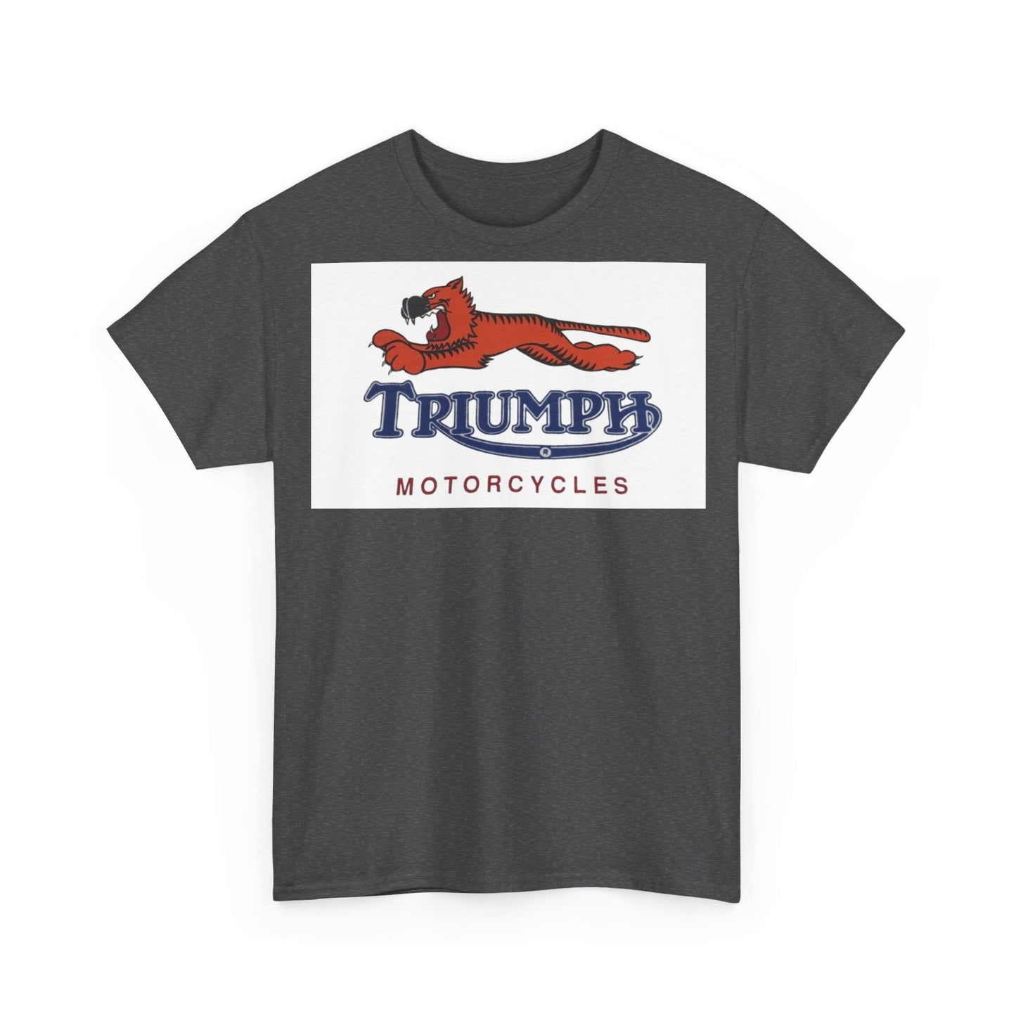 Triumph T-shirt vintage motorcycles nostalgia Tiger Unisex Heavy Cotton Tee