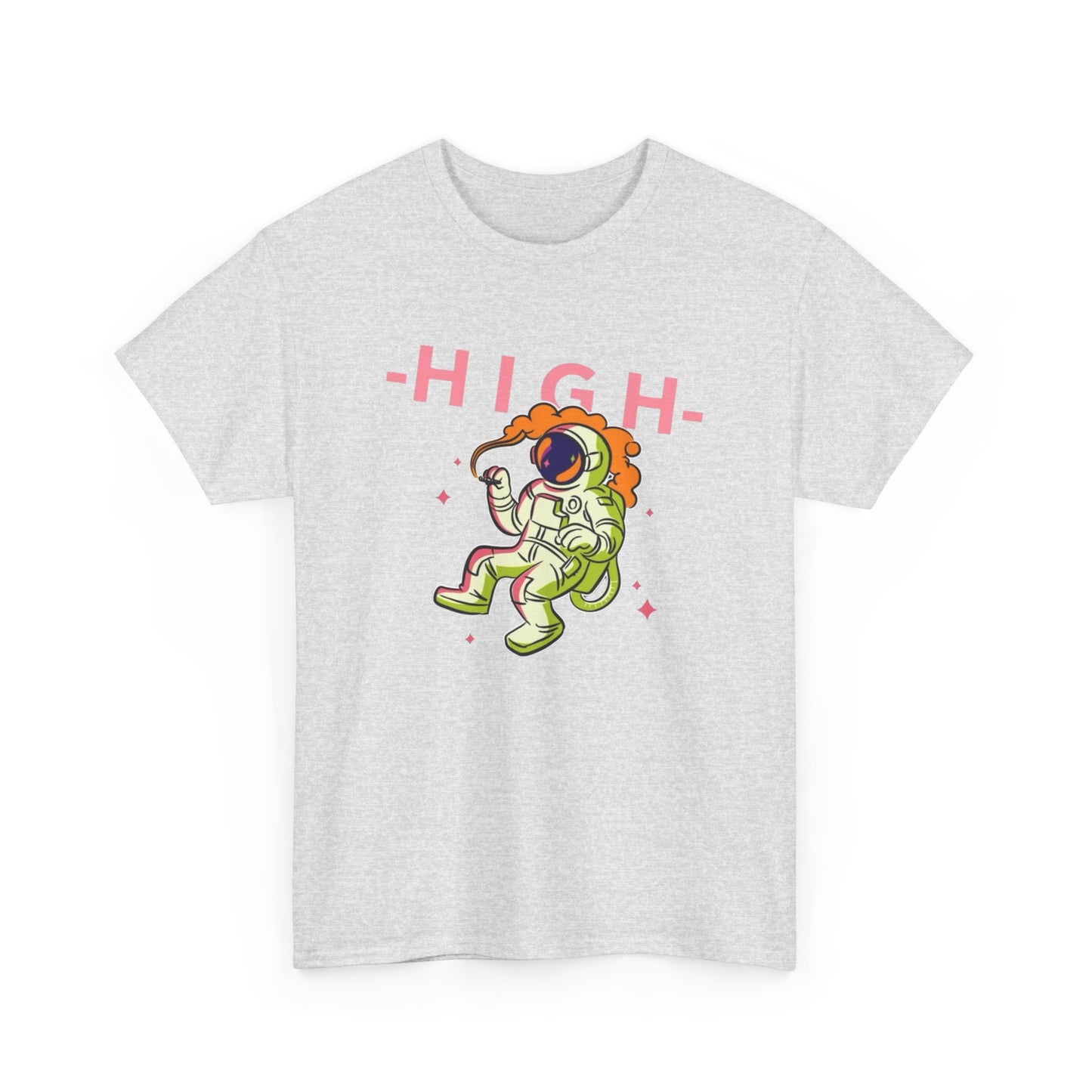 High In Space Graphic T Shirt NEW Adult Unisex Heavy Cotton Tee