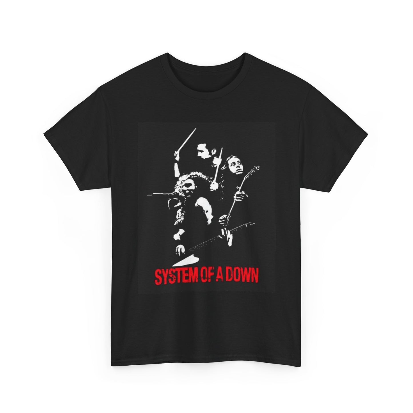 System Of A Down Graphic T Shirt Retro Metal Rock Unisex Heavy Cotton Tee