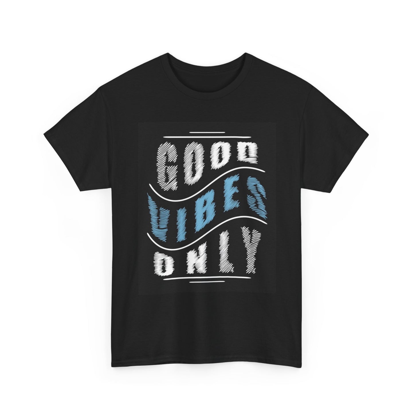 Good Vibes Only Graphic T Shirt Unisex Heavy Cotton Tee