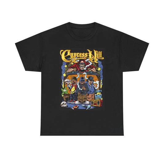 Graphic T Shirt Vintage Cartoon Weed 420 Unisex Heavy Cotton Tee
