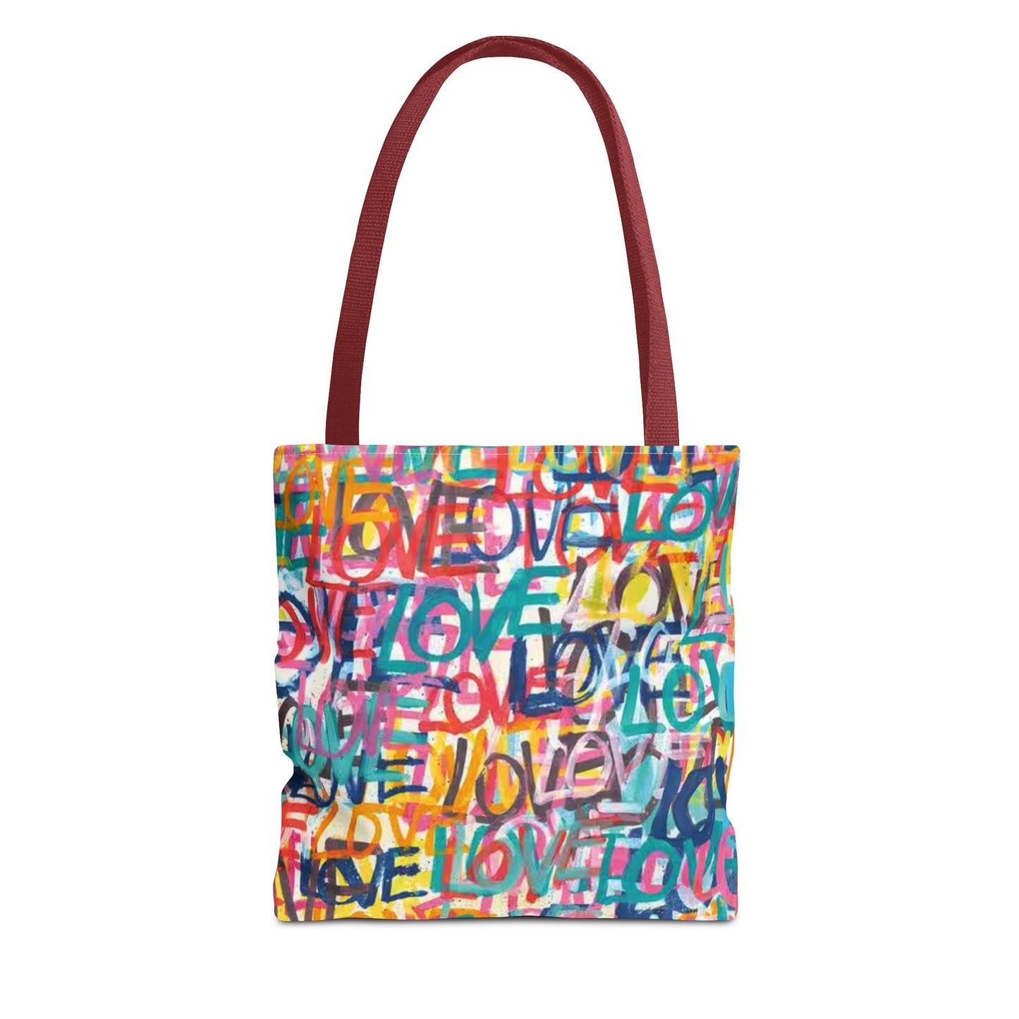 LOVE Multi Color BRAND NEW Modern Purse - Pocketbook - Travel Tote Bag (AOP)