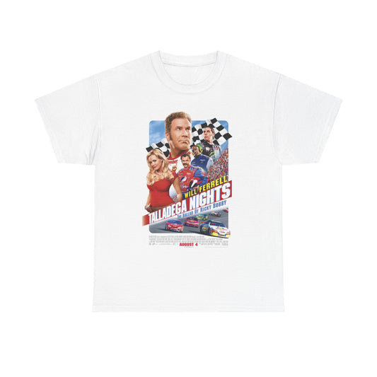 Talladega Nights Graphic T Shirt Ricky Bobby Movie Unisex Heavy Cotton Tee