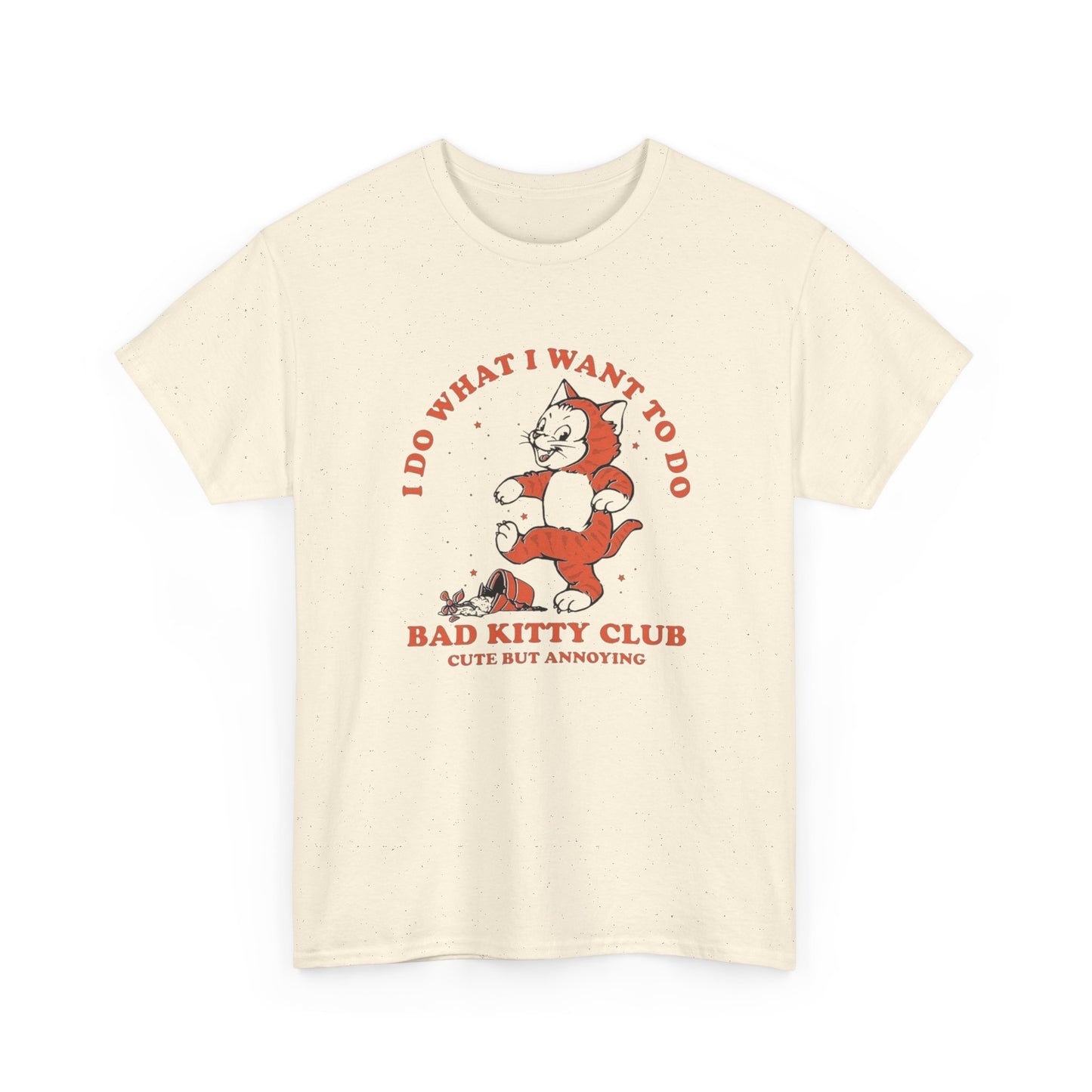 Bad Kitty Club Graphic T Shirt NEW ADULT TEE VINTAGE