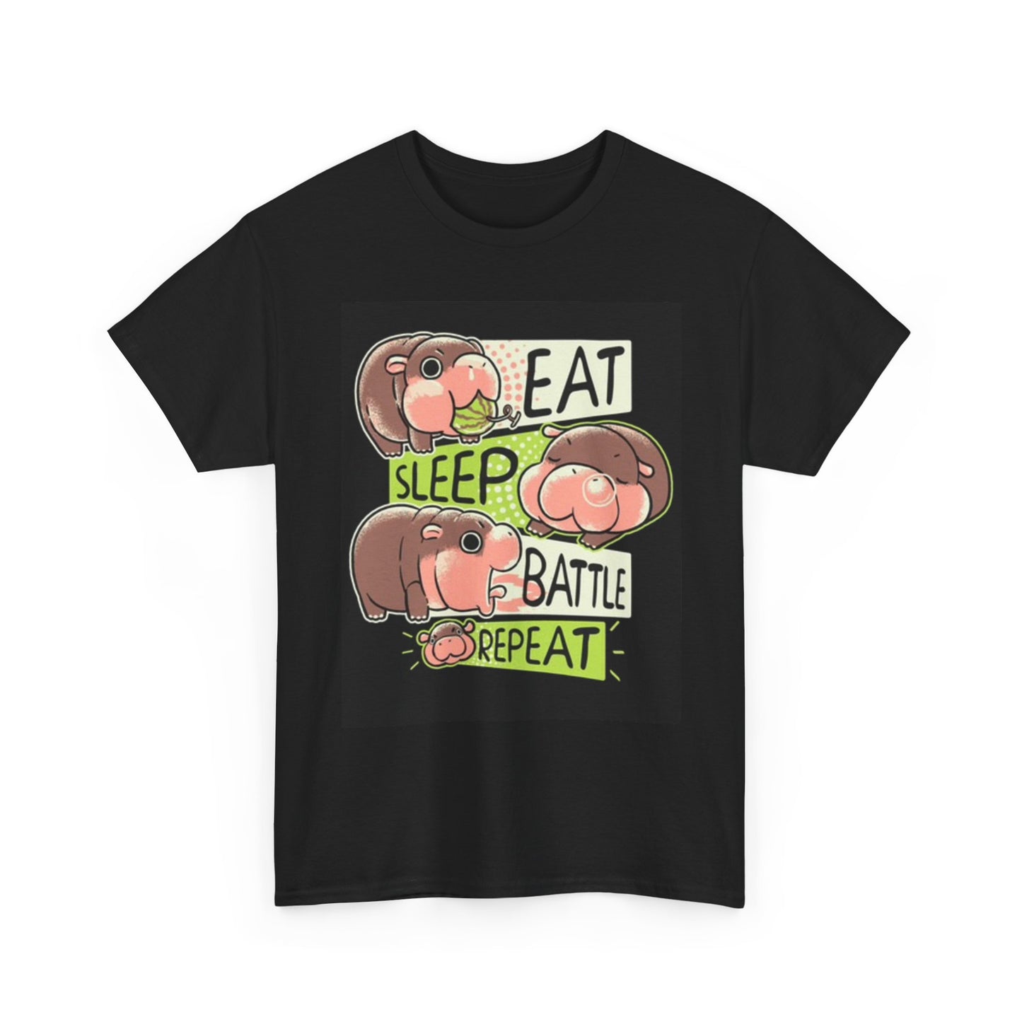 Hungry Hungry Hippos Graphic T Shirt Funny Unisex Heavy Cotton Tee