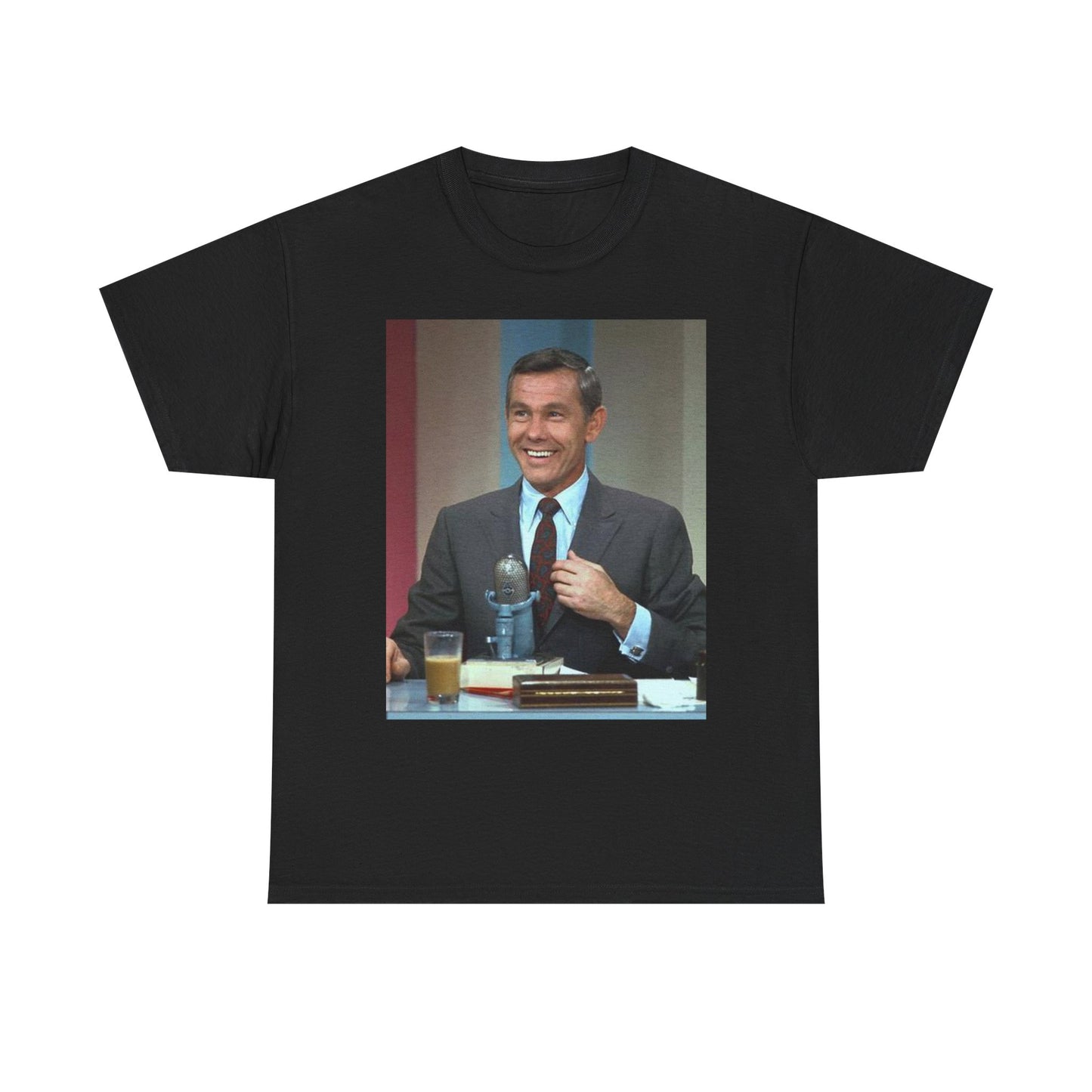 Johnny Carson T Shirt Vintage Late Night Graphic Retro Unisex Heavy Cotton Tee 2