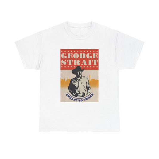 George Strait Tshirt Texas Country Poster Retro Tour Unisex Heavy Cotton Tee