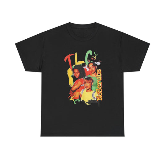 TLC No Scrubs Vintage Graphic T Shirt NEW Unisex Heavy Cotton Tee