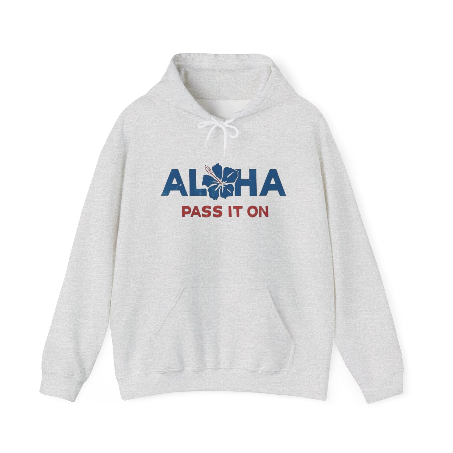 Aloha Pass It On Hawaii Graphic Hoodie Unisex Heavy Blend™ Hooded Sweatshirt