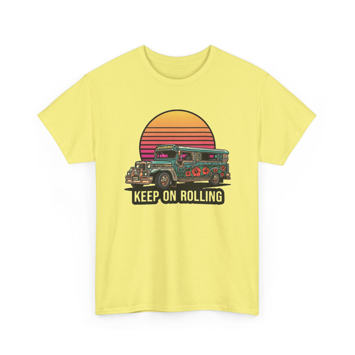 Filipino Graphic T Shirt Men's Bus Classic Retro Heavy Cotton Tee