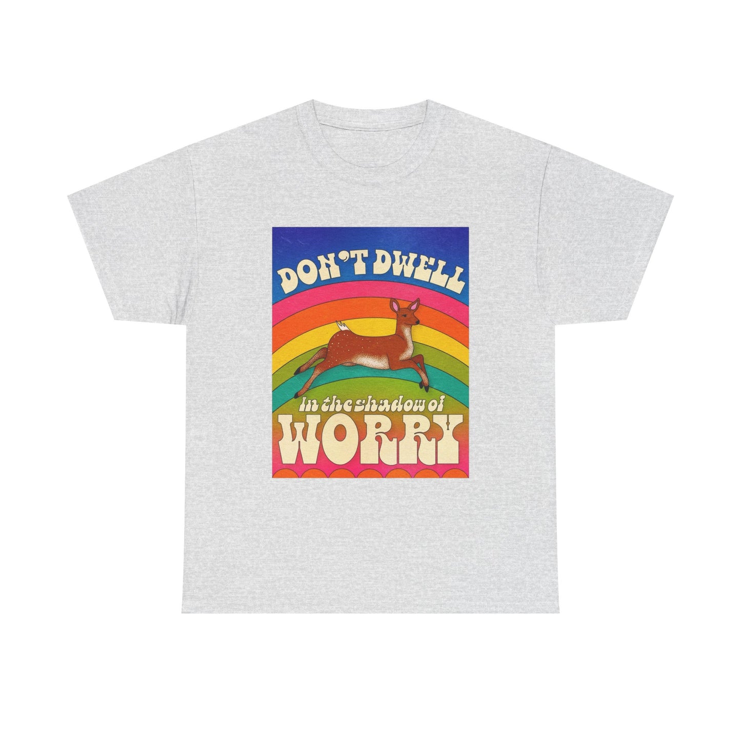 Don't Dwell In The Shadow Of Worry Graphic T Shirt Unisex Heavy Cotton Tee Gift