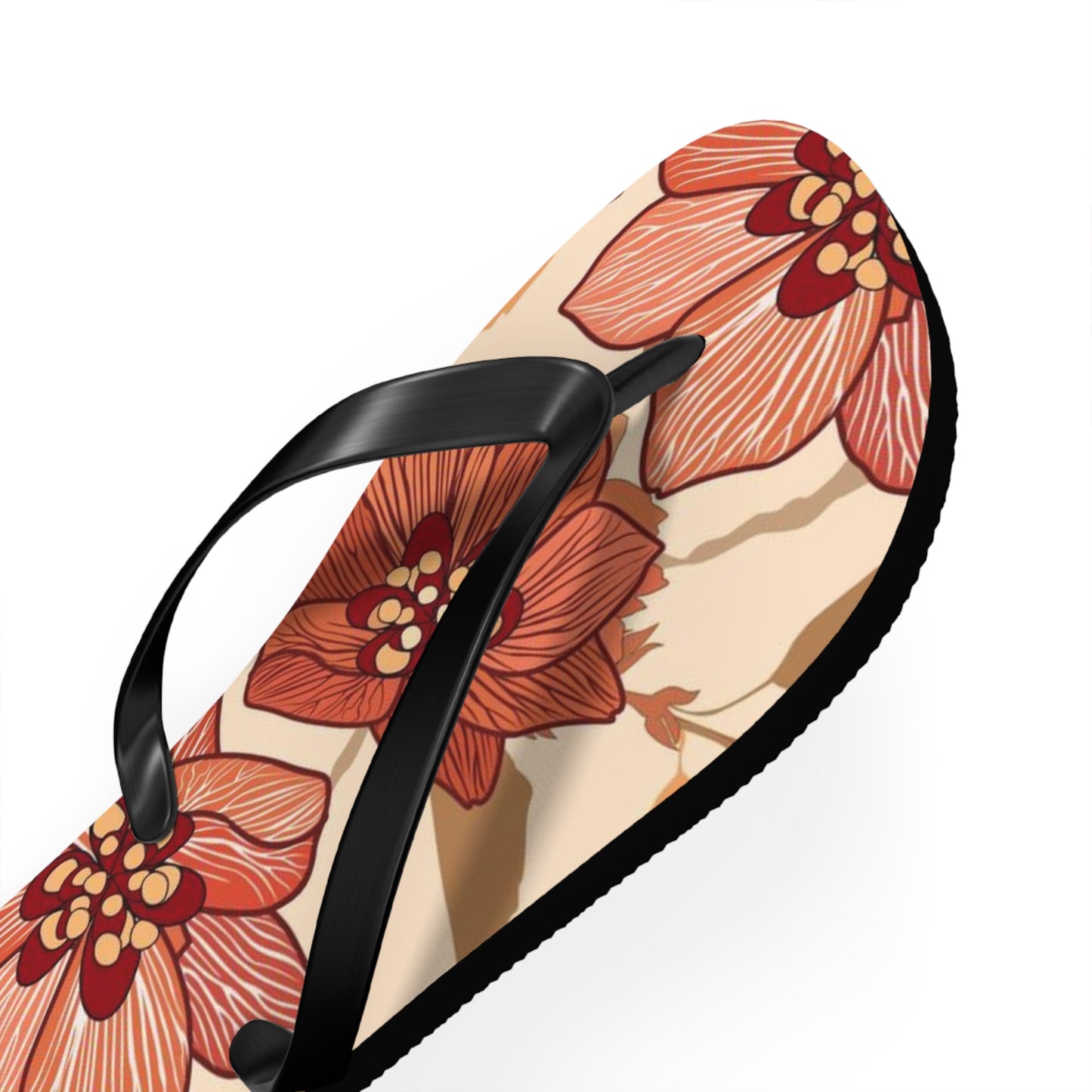 Tropical Flowers Beach Vibes Sandals Summer Flip Flops Slides BRAND NEW