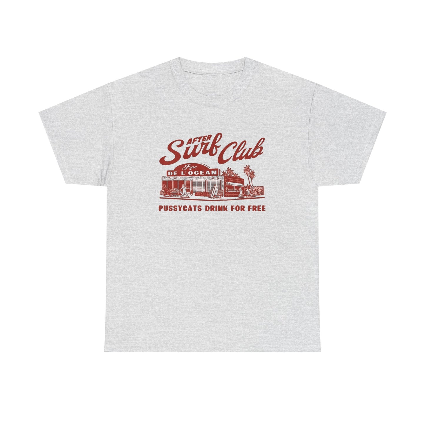 Surf Club Graphic T Shirt NEW Vintage Unisex Heavy Cotton Tee