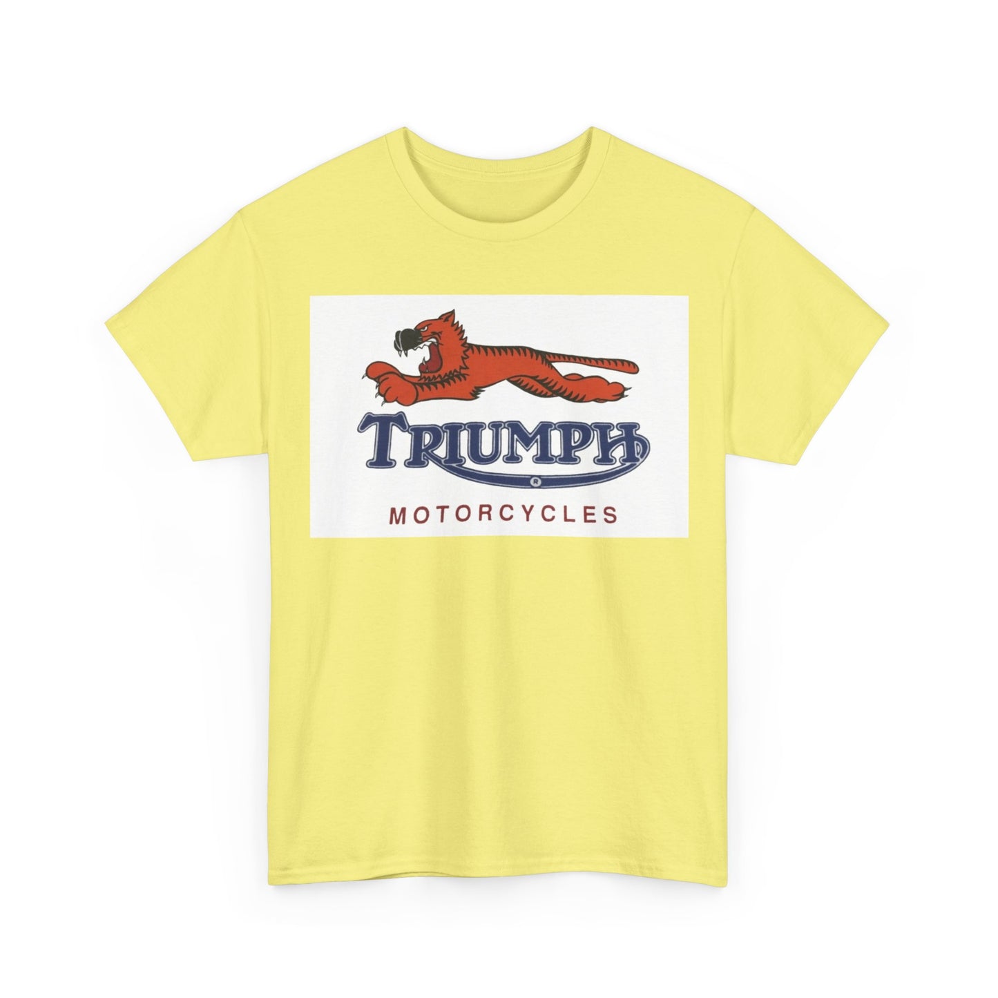 Triumph T-shirt vintage motorcycles nostalgia Tiger Unisex Heavy Cotton Tee