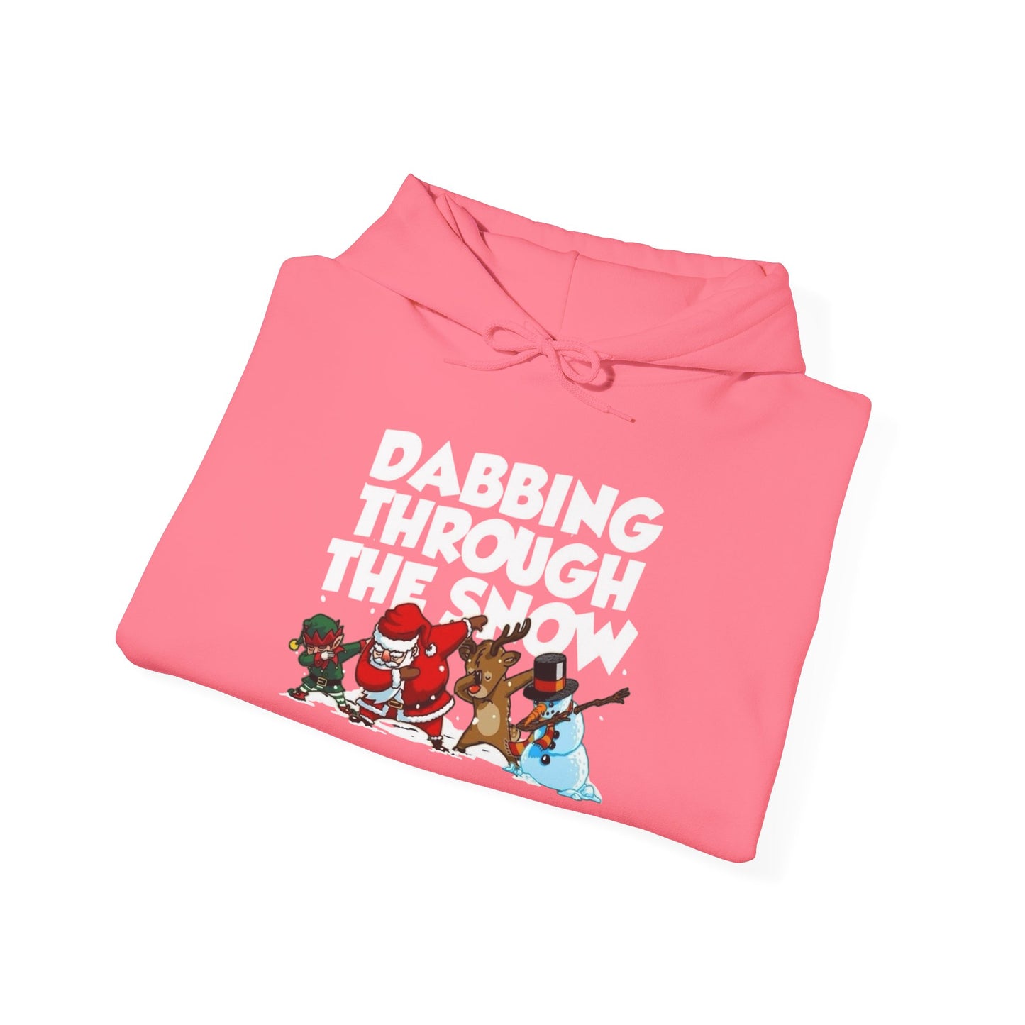Dabbing Through The Snow Christmas Graphic Hoodie Heavy Blend™ Hooded Sweatshirt