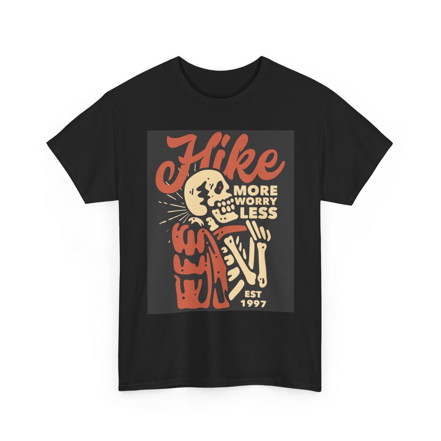 Hike More Worry Less Graphic T Shirt Brand New Cotton Tee