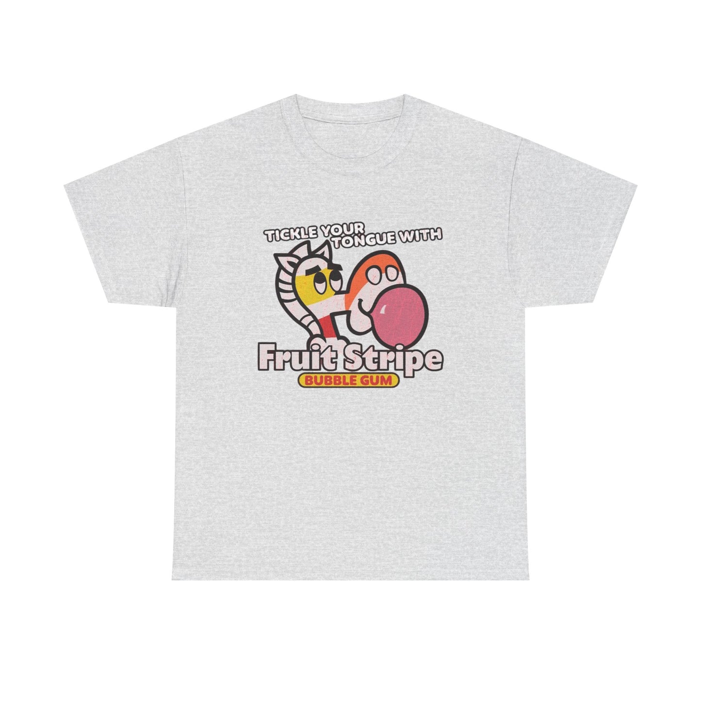Fruit Stripe Graphic T Shirt Vintage 90s Nostalgia Unisex Heavy Cotton Tee