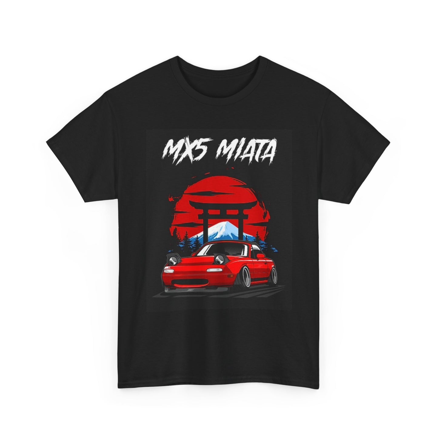 Mazda Miata Graphic T Shirt Retro Car Show JDM Unisex Heavy Cotton Tee